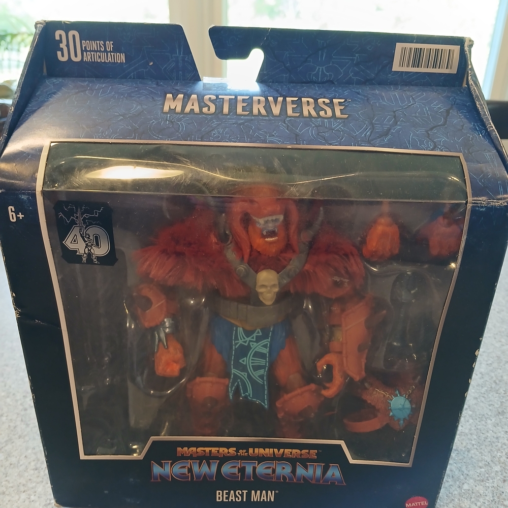 Beast Man Figure - Red and Blue